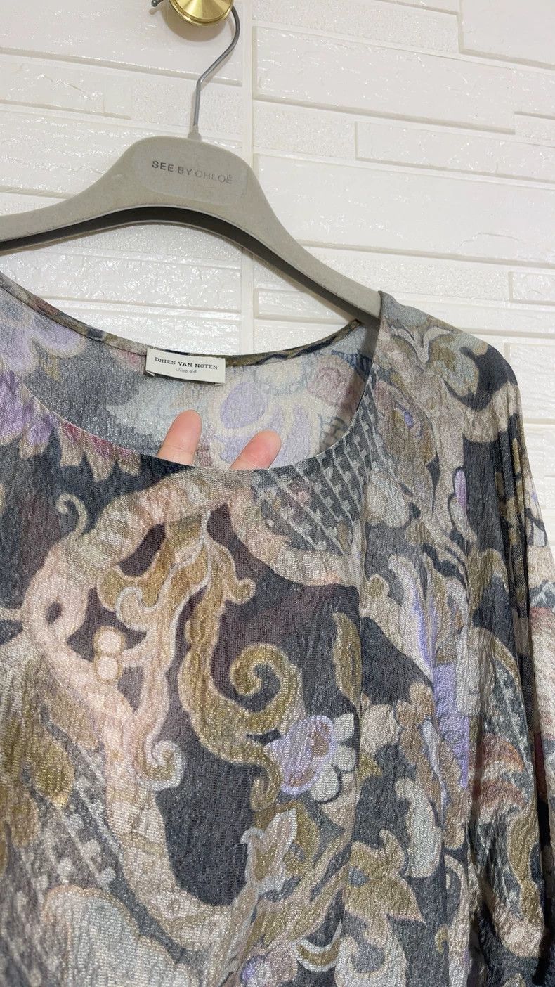 Dries Van Noten Dries Van Noten Silk Short Sleeve Top Size US L / EU 52-54 / 3 - 4 Thumbnail