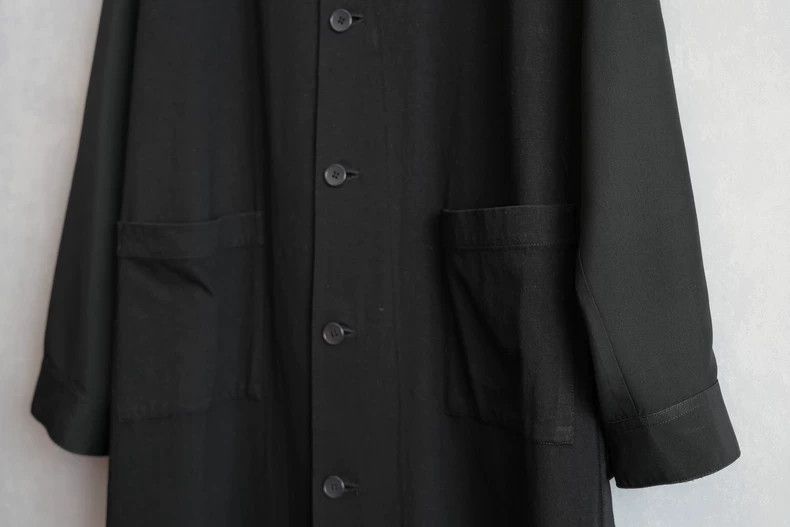 Yohji Yamamoto Silk Patchwork Coat
