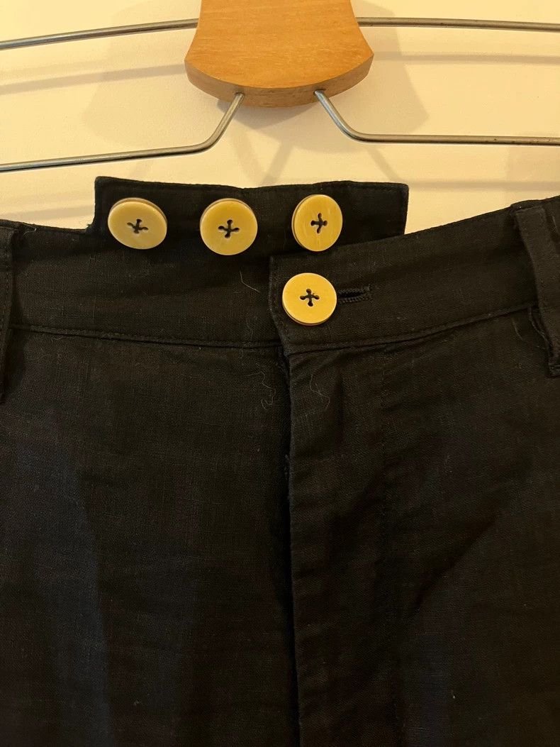 Loro Piana Yohji Yamamoto Summer Linen Pants with Zippers Size US 27 - 5 Thumbnail
