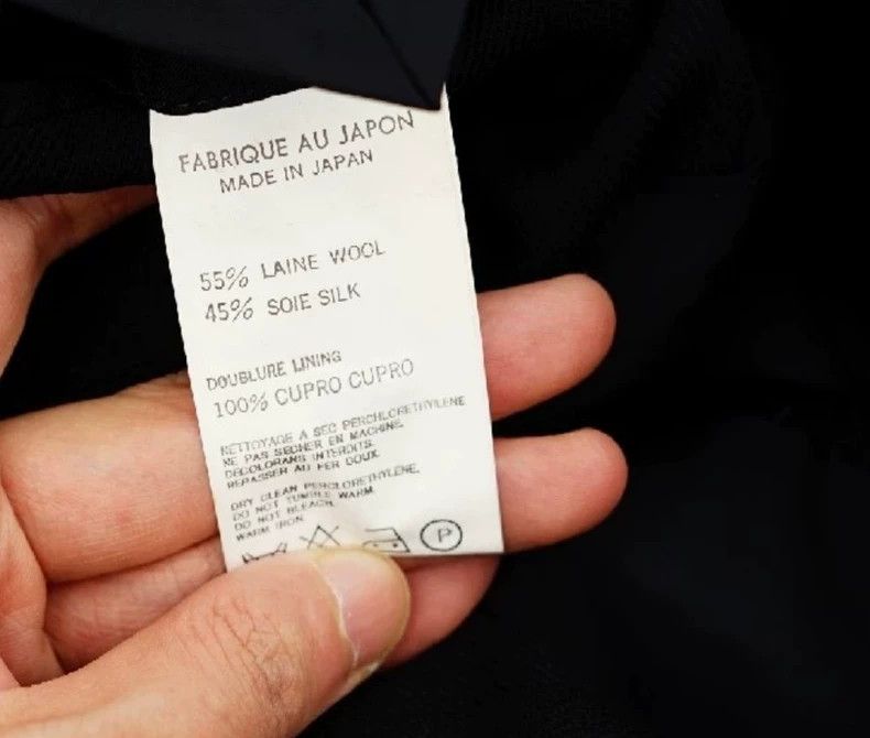 Loro Piana Yohji Yamamoto Wool Silk Blend Suit Jacket Size US L / EU 52-54 / 3 - 6 Thumbnail