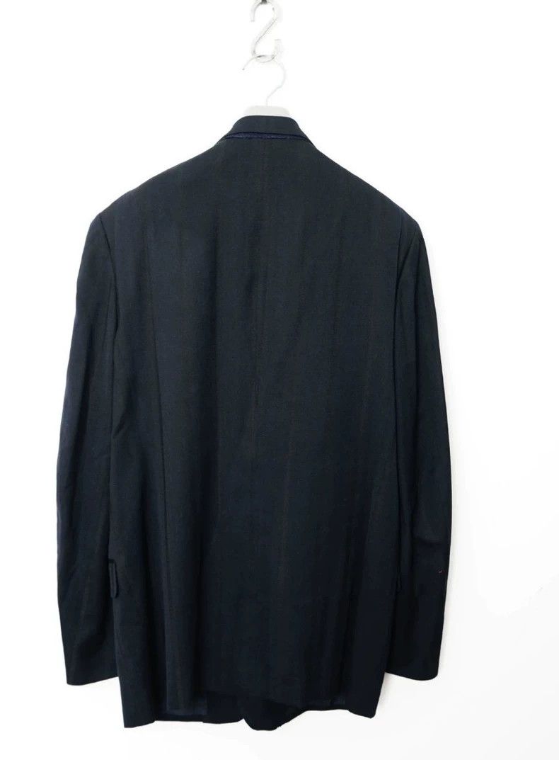 Loro Piana Yohji Yamamoto Wool Silk Blend Suit Jacket Size US L / EU 52-54 / 3 - 5 Thumbnail