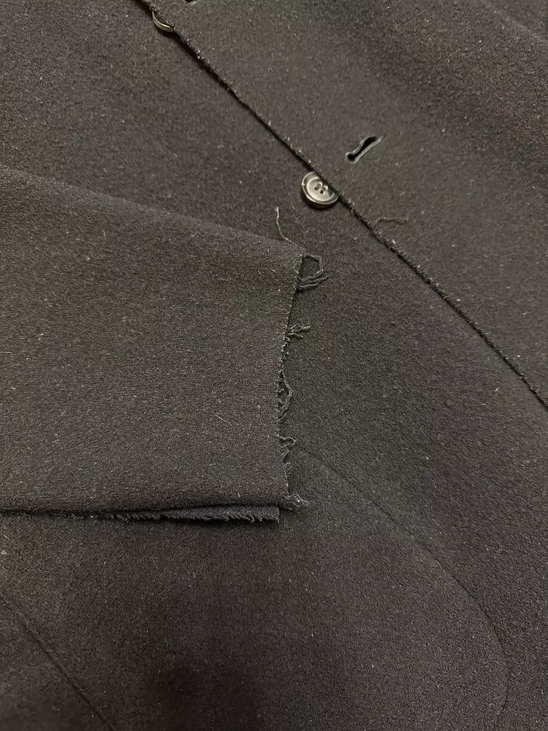 Loro Piana Yohji Yamamoto Long Wool Coat Black Blue Size US M / EU 48-50 / 2 - 2 Thumbnail