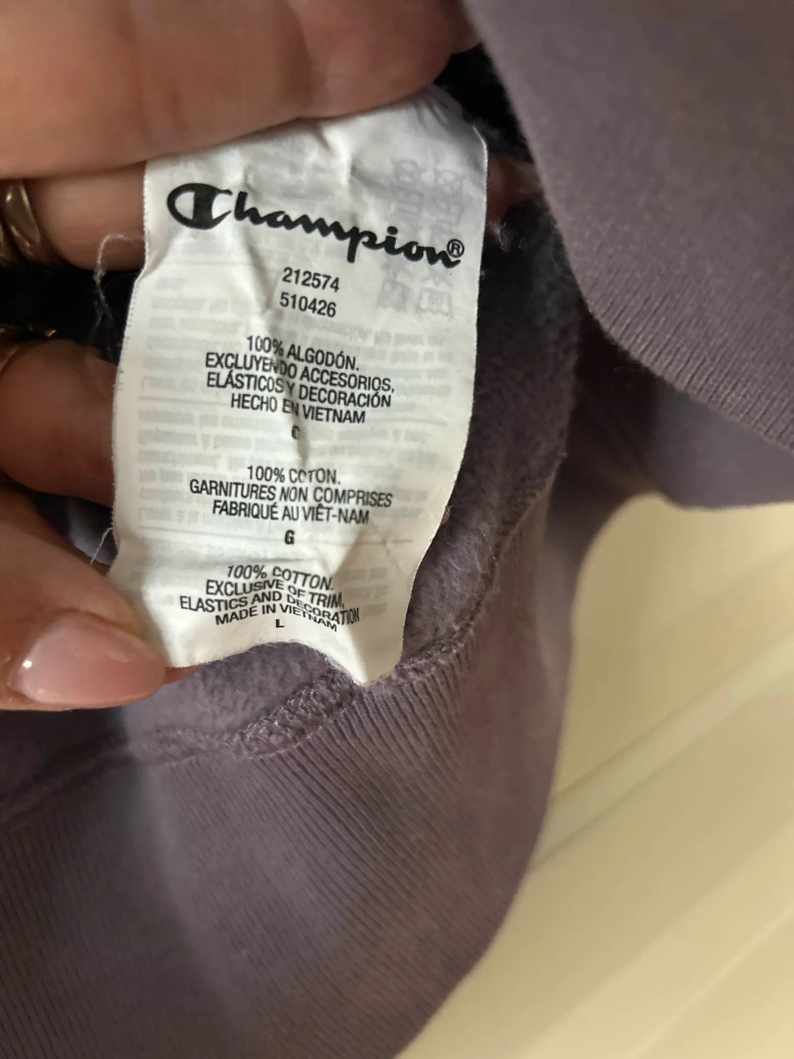 Champion Champion Hoodie Size L / US 10 / IT 46 - 3 Thumbnail