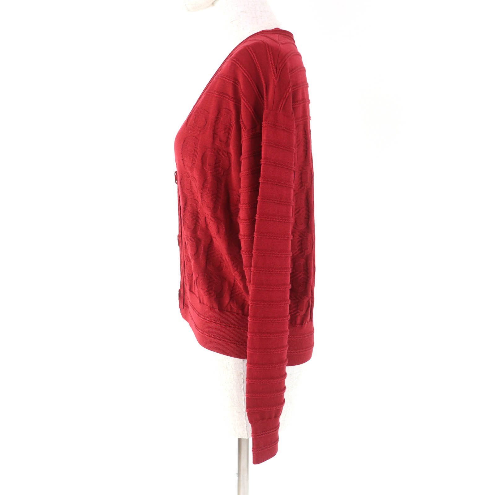 Hermes Hermes Hermes Chaine d'Ancre Silk Cotton Cardigan Cotton Tops DUTY FREE for USA Size ONE SIZE - 2 Thumbnail