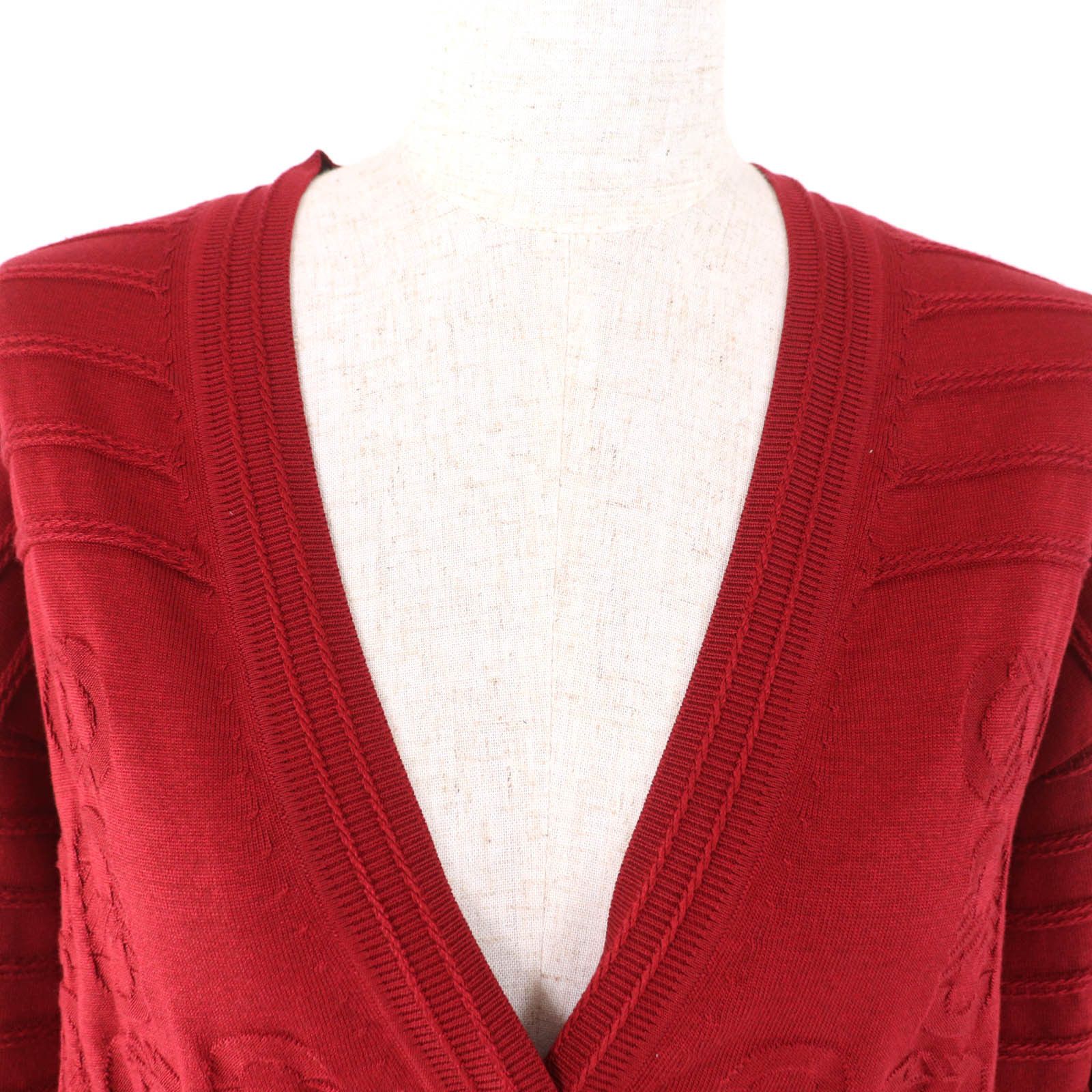 Hermes Hermes Hermes Chaine d'Ancre Silk Cotton Cardigan Cotton Tops DUTY FREE for USA Size ONE SIZE - 4 Thumbnail