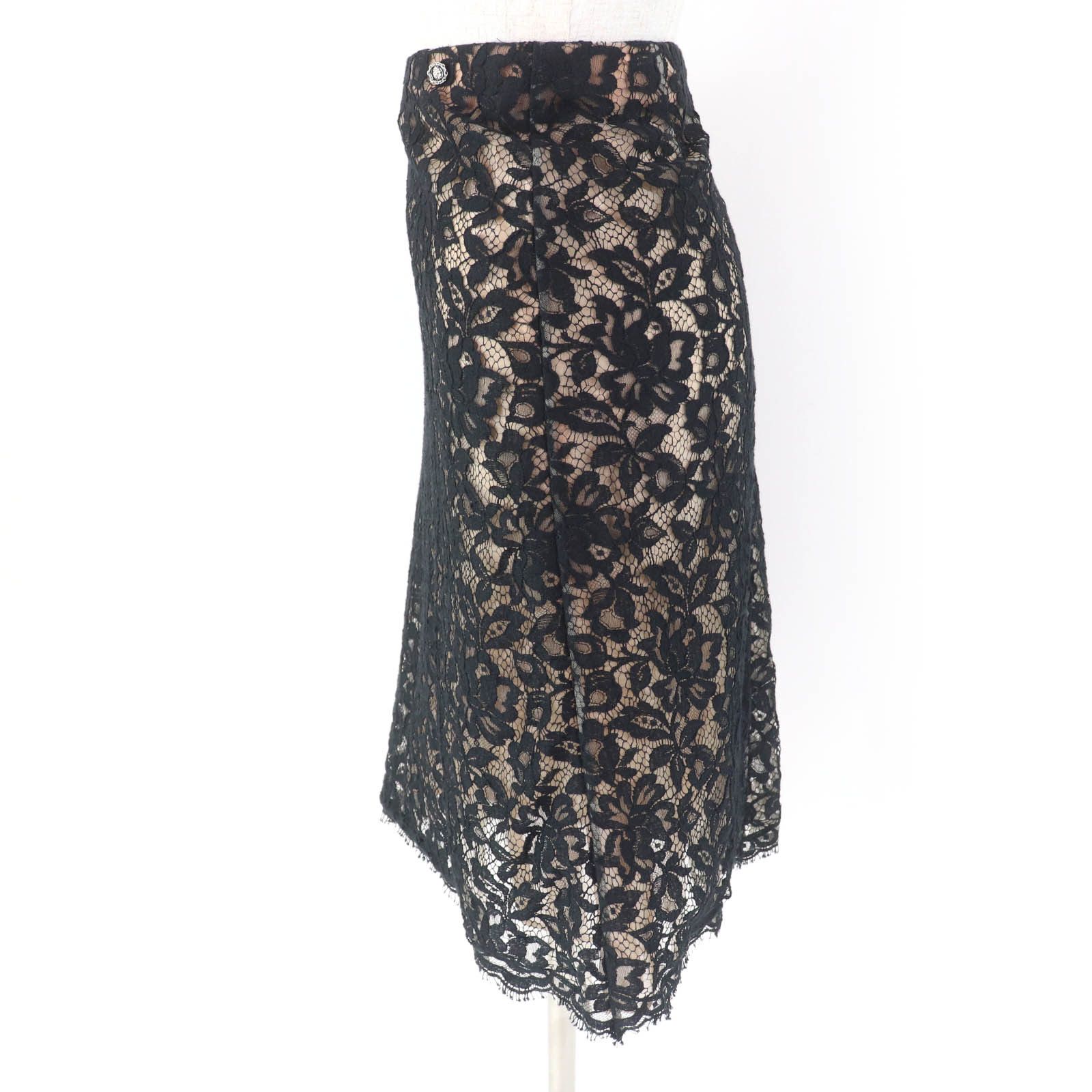 Chanel Chanel Chanel P64618V60643 Silk Lace Skirt Cotton Skirts P64618V60643 DUTY FREE for USA Size ONE SIZE - 3 Thumbnail