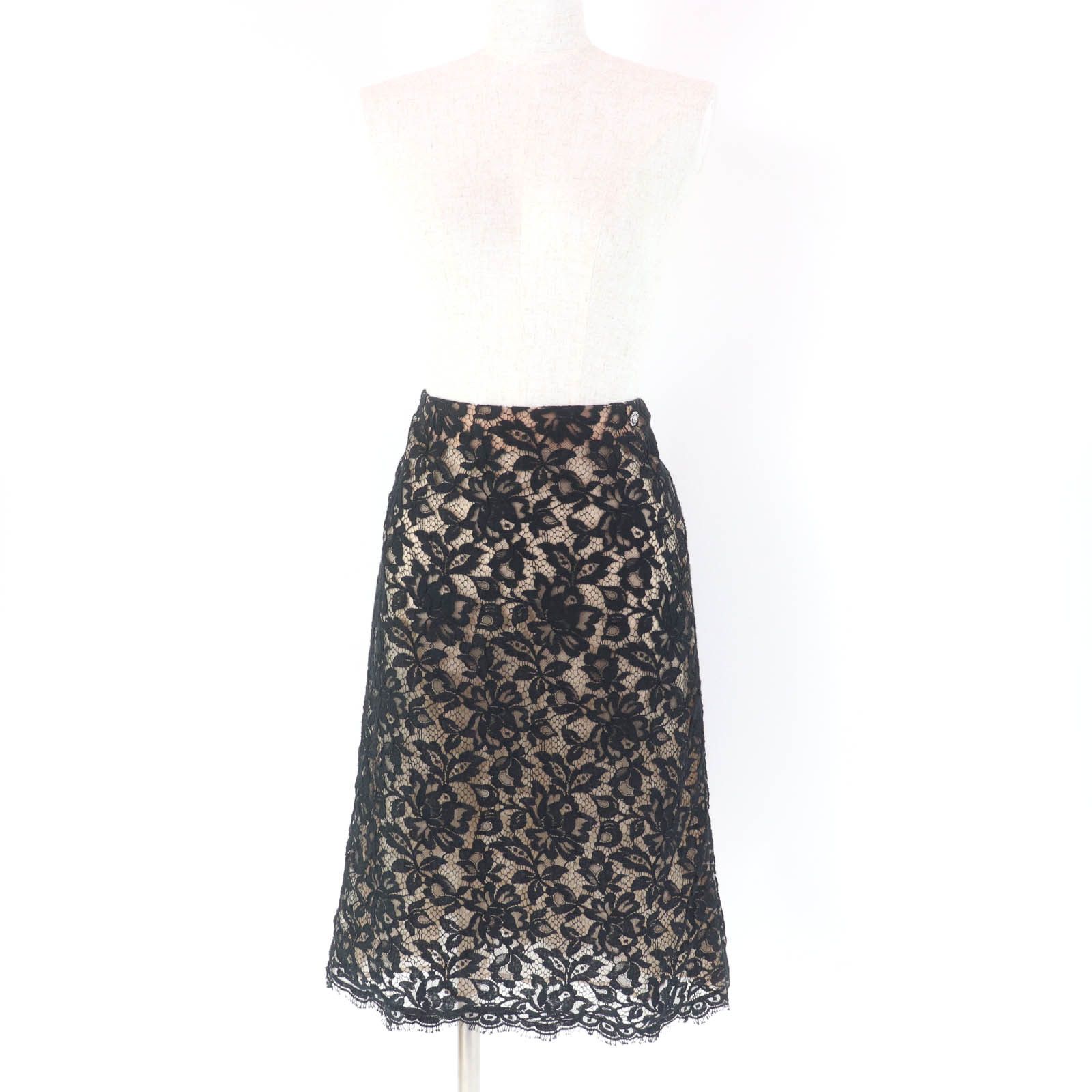 Chanel Chanel Chanel P64618V60643 Silk Lace Skirt Cotton Skirts P64618V60643 DUTY FREE for USA Size ONE SIZE - 2 Thumbnail