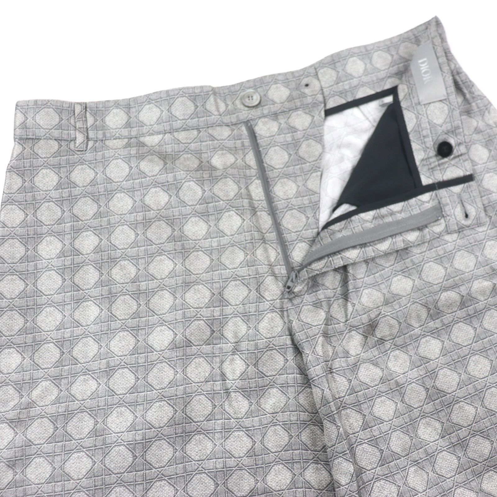 Dior Dior Dior Cannage motif Silk Shorts Others Shorts 013C121D6250 Size ONE SIZE - 3 Thumbnail