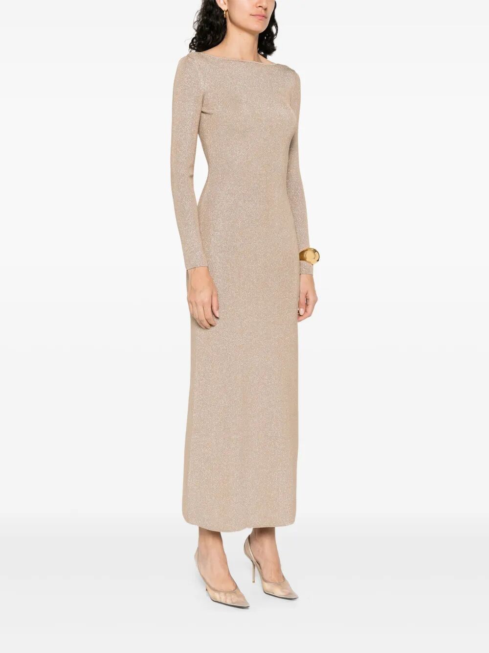 Max Mara KNIT LUREX DRESS "BRACCO" Size XS / US 0-2 / IT 36-38 - 4 Thumbnail