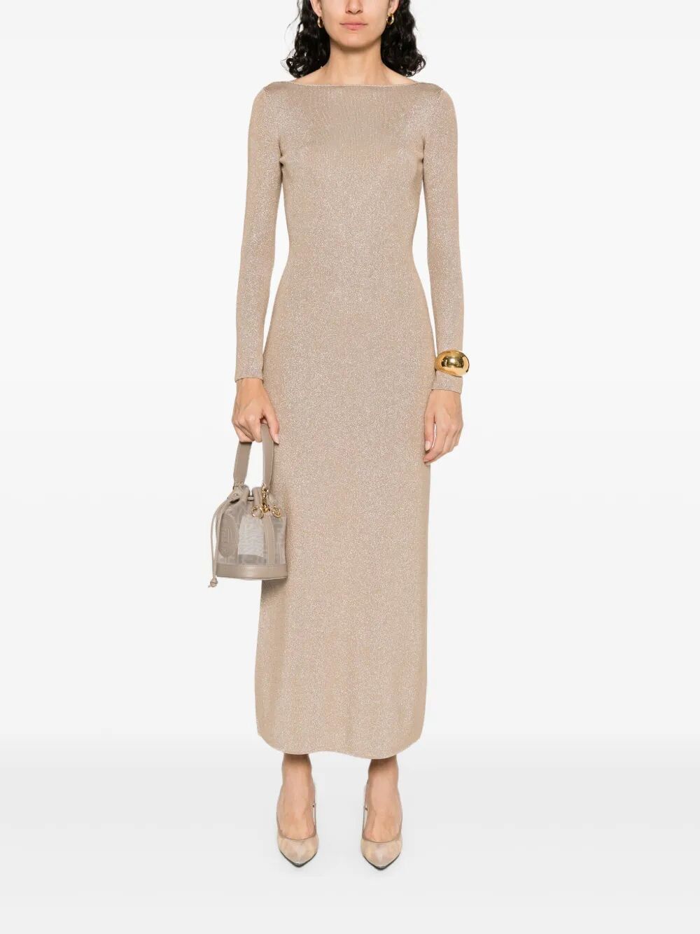 Max Mara KNIT LUREX DRESS "BRACCO" Size XS / US 0-2 / IT 36-38 - 5 Thumbnail
