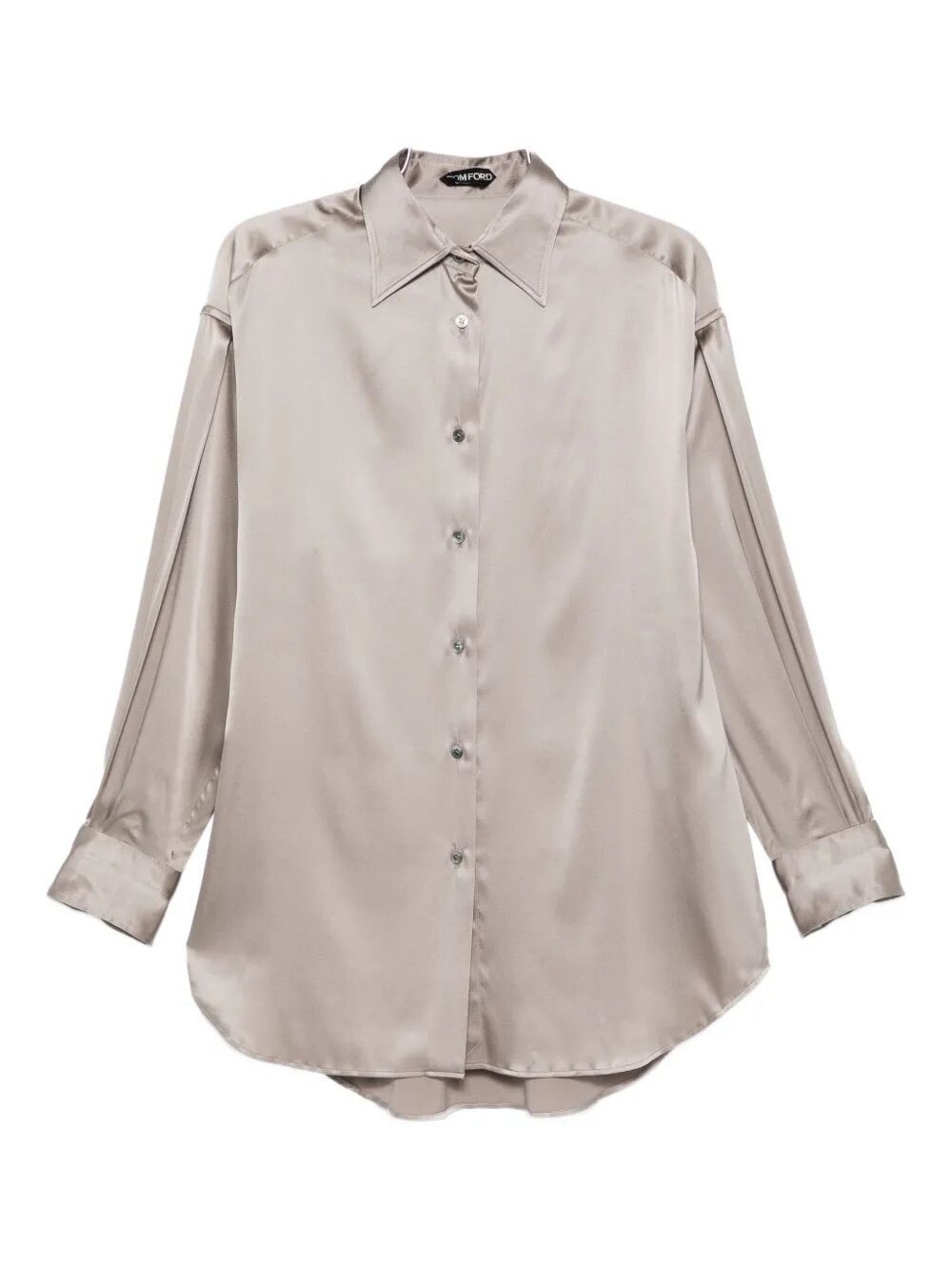 Tom Ford STRETCH SILK SATIN RELAXED FIT SHIRT Size M / US 6-8 / IT 42-44 - 4 Thumbnail