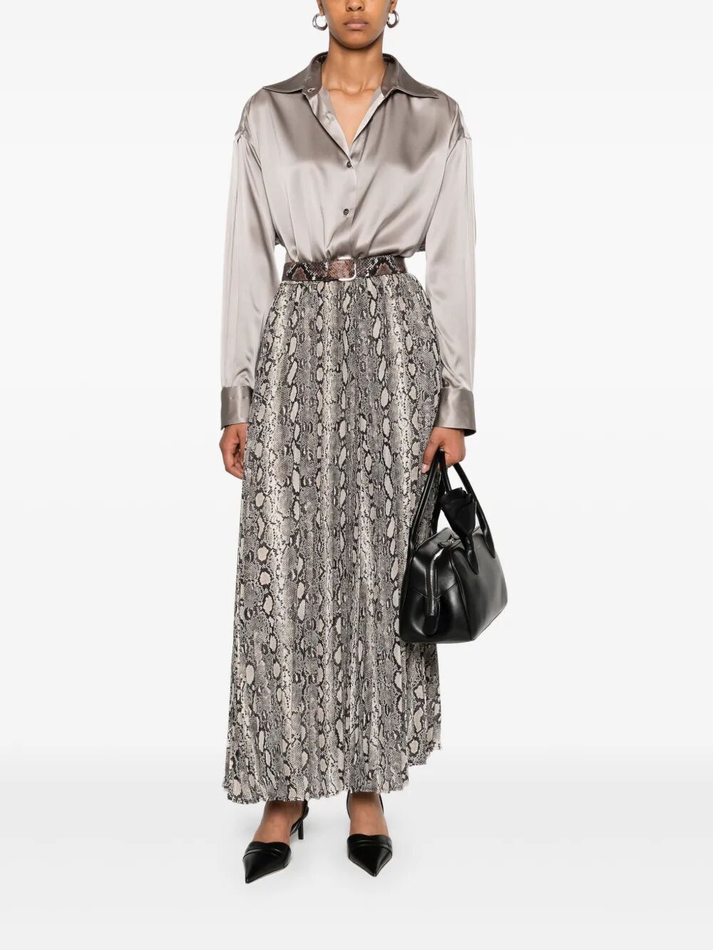 Tom Ford STRETCH SILK SATIN RELAXED FIT SHIRT Size L / US 10 / IT 46 - 6 Thumbnail