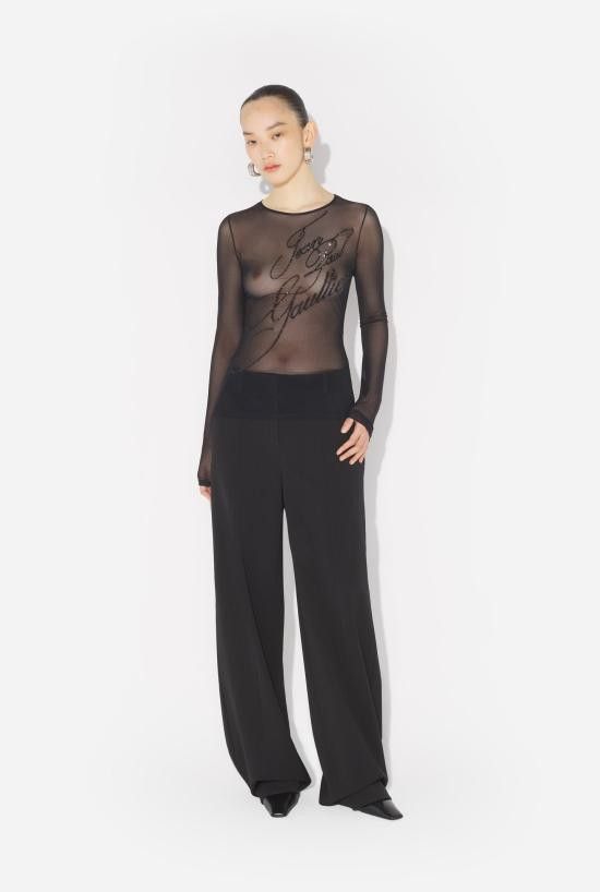 Jean Paul Gaultier JEAN PAUL GAULTIER Women Tops 25 03 W TO339 M001 Black Size XS / US 0-2 / IT 36-38 - 2 Thumbnail