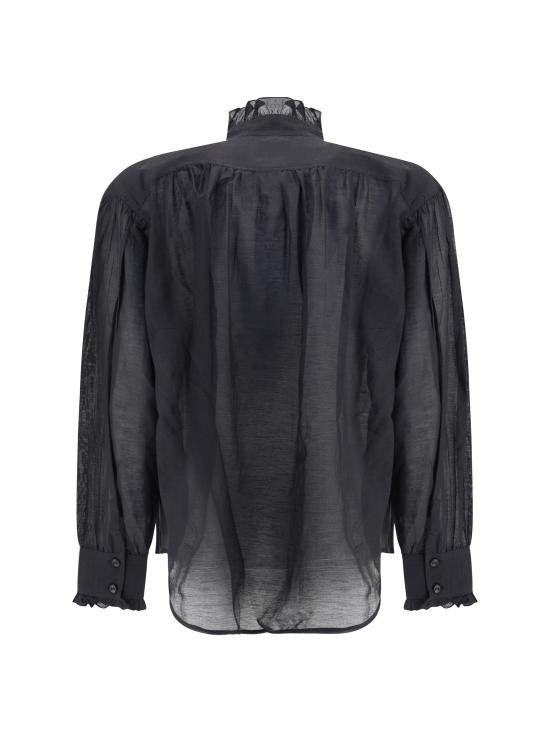 Isabel Marant Etoile ISABEL MARANT ETOILE Women Shirts HT0001FCB3J04E 01BK BLACK Size S / US 4 / IT 40 - 2 Thumbnail