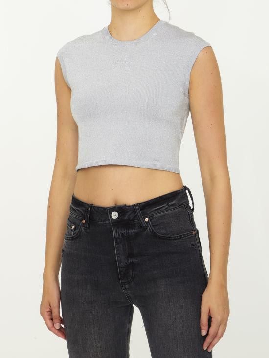 Alexander Wang ALEXANDER WANG Women Tops 4KC3231018 SILVER Size M / US 6-8 / IT 42-44 - 2 Thumbnail