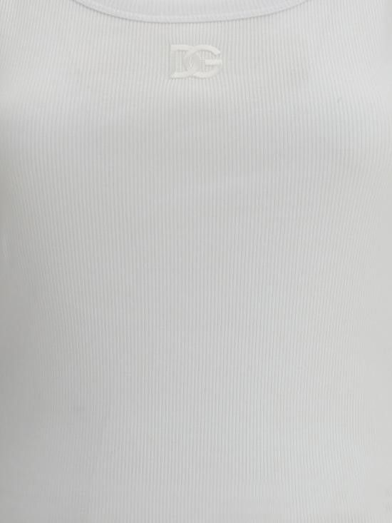 Dolce & Gabbana DOLCE & GABBANA Women Tops F8V59ZGDC9A W0800 WHITE Size S / US 4 / IT 40 - 3 Thumbnail