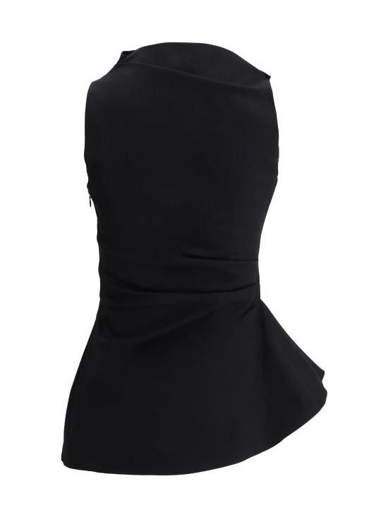 Alexander McQueen ALEXANDER MCQUEEN Women Tops 810287QFAAZ 1000 BLACK Size S / US 4 / IT 40 - 2 Thumbnail
