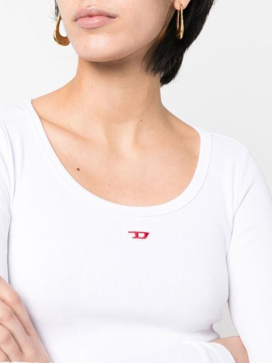 Diesel DIESEL Women Tops A05106 0EJAI100 White Size XS / US 0-2 / IT 36-38 - 5 Thumbnail