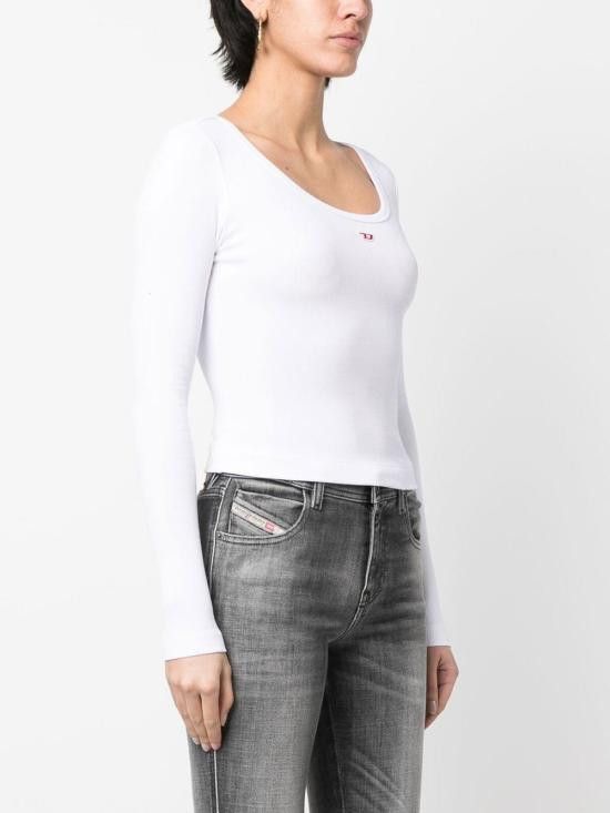 Diesel DIESEL Women Tops A05106 0EJAI100 White Size XS / US 0-2 / IT 36-38 - 3 Thumbnail