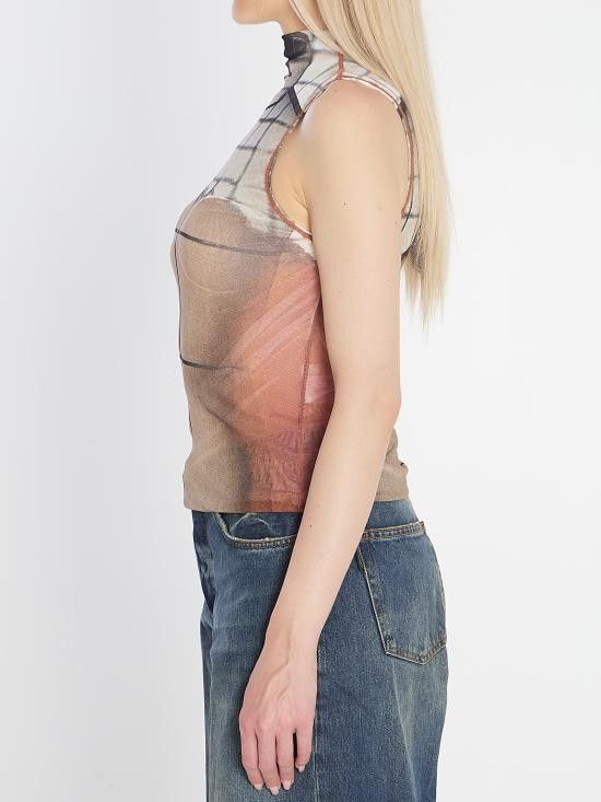 Jean Paul Gaultier JEAN PAUL GAULTIER Women Tops W TO307 WHITE Size M / US 6-8 / IT 42-44 - 3 Thumbnail