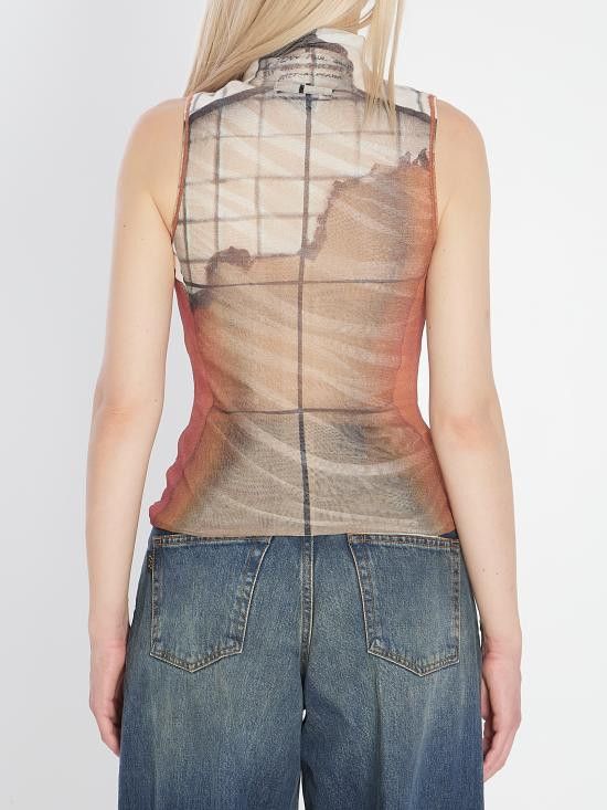 Jean Paul Gaultier JEAN PAUL GAULTIER Women Tops W TO307 WHITE Size M / US 6-8 / IT 42-44 - 4 Thumbnail