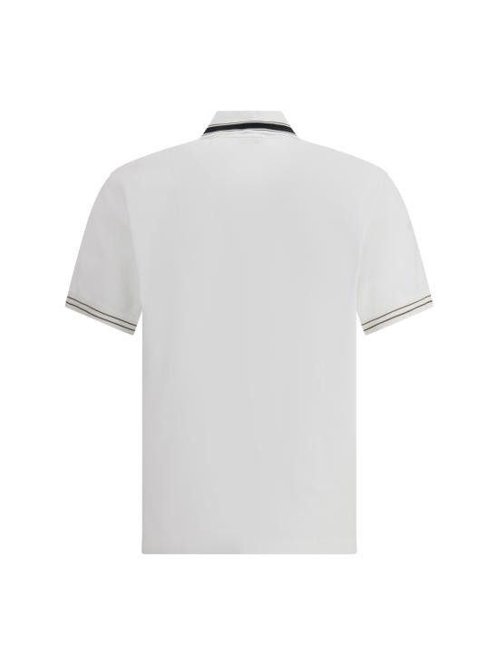 Salvatore Ferragamo SALVATORE FERRAGAMO Men Polo Shirts 786175 002 WHITE Size US XL / EU 56 / 4 - 2 Thumbnail