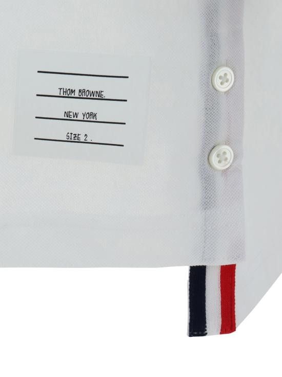 Thom Browne THOM BROWNE Men Polo Shirts MJP022A01455 100 WHITE Size US M / EU 48-50 / 2 - 4 Thumbnail