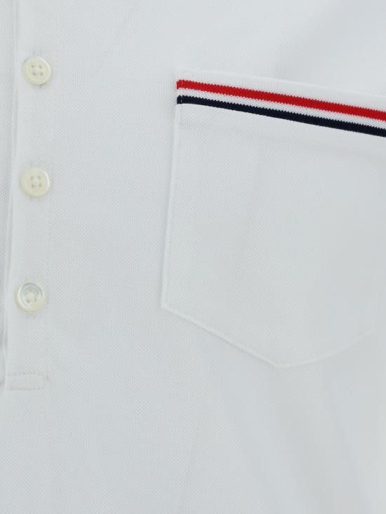 Thom Browne THOM BROWNE Men Polo Shirts MJP022A01455 100 WHITE Size US M / EU 48-50 / 2 - 3 Thumbnail
