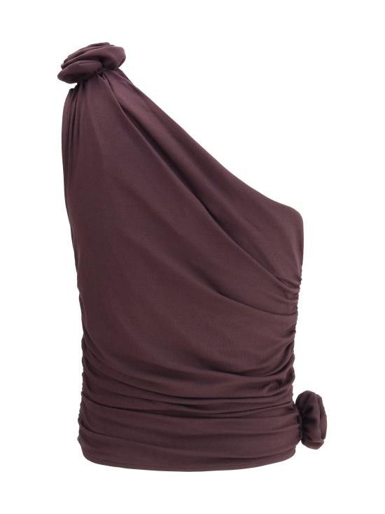 Magda Butrym MAGDA BUTRYM Women Tops 106725 BORDEAUX PURPLE Size S / US 4 / IT 40 - 2 Thumbnail