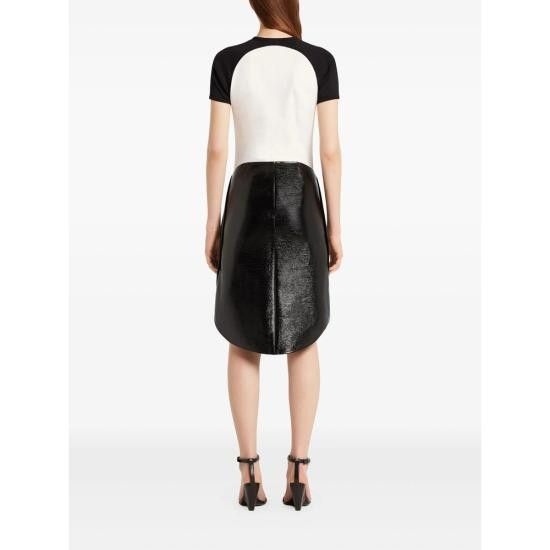 Courreges COURREGES Women Mid Skirts 325CJU303VY 0014 9999 BLACK Size 26" / US 2 / IT 38 - 3 Thumbnail