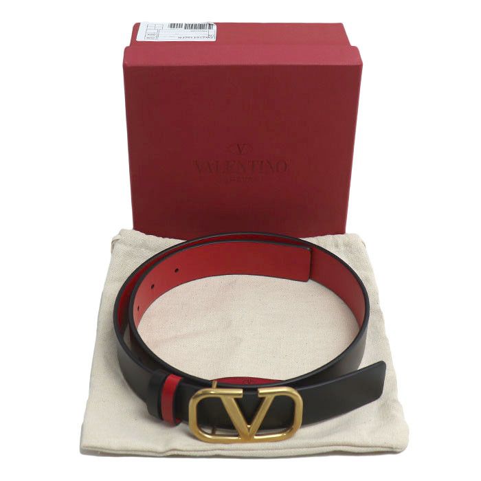 Valentino Valentino Valentino Garavani VLogo Leather Belt Leather Other ZW2T0T15ZFR Size ONE SIZE - 7 Thumbnail