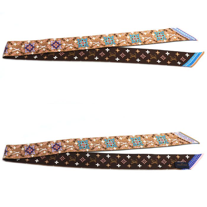 Louis Vuitton Louis Vuitton Louis Vuitton Bandou BB Flowers Forever Silk Scarf Others Scarf M77682 DUTY FREE for USA Size ONE SIZE - 2 Thumbnail