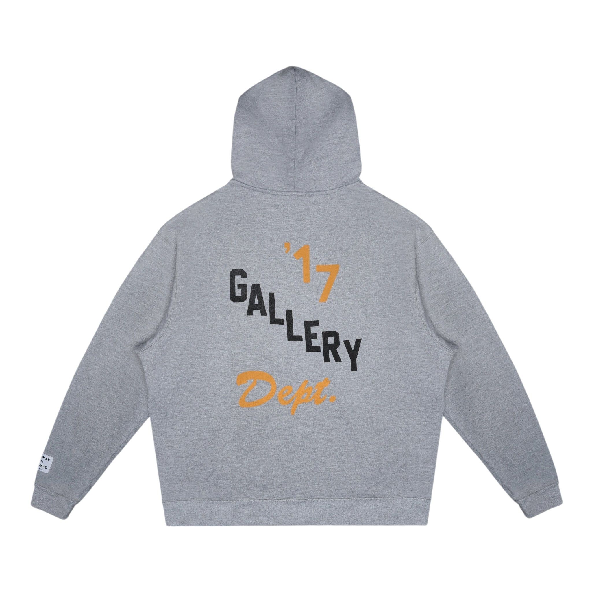 Gallery Department Boxing Merch Zip Up Hooded Sweatshirt Gre