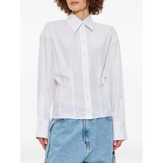 The Attico THE ATTICO Women Shirts 251WCH00043 CCC052AA 001 WHITE Size M / US 6-8 / IT 42-44 - 3 Thumbnail