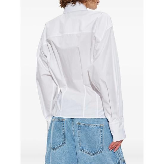 The Attico THE ATTICO Women Shirts 251WCH00043 CCC052AA 001 WHITE Size M / US 6-8 / IT 42-44 - 2 Thumbnail