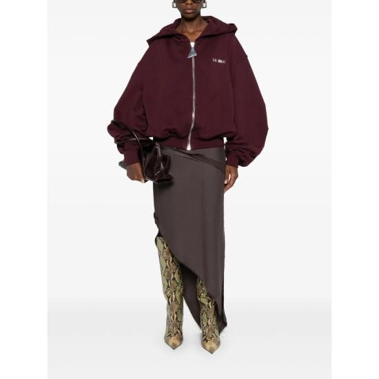 The Attico THE ATTICO Women Hoodies 251WCF00015 JJF007AA 114 PURPLE Size M / US 6-8 / IT 42-44 - 2 Thumbnail