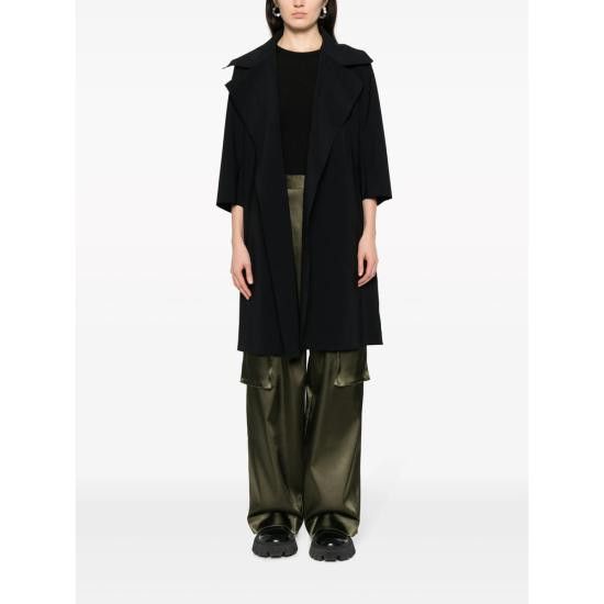 Chiara Boni CHIARA BONI Women Coats SAVERIA 37 BLACK Size M / US 6-8 / IT 42-44 - 6 Thumbnail