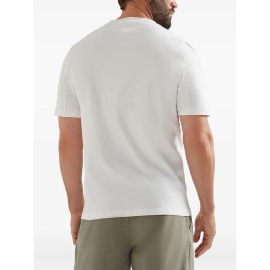 Brunello Cucinelli BRUNELLO CUCINELLI Men T-Shirts M0B138485 CC770 WHITE Size US L / EU 52-54 / 3 - 4 Thumbnail