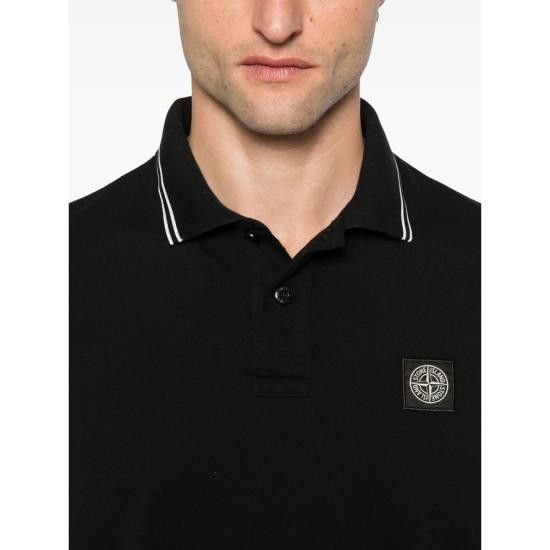 Stone Island STONE ISLAND Men Polo Shirts 152200007 S0018 V0029 BLACK Size US L / EU 52-54 / 3 - 3 Thumbnail