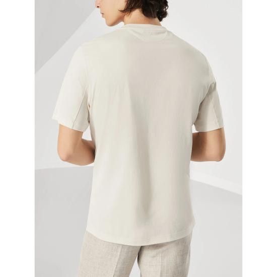 Brunello Cucinelli BRUNELLO CUCINELLI Men T-Shirts M0B138454 C2832 WHITE Size US S / EU 44-46 / 1 - 4 Thumbnail