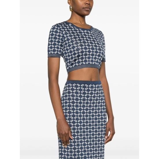Givenchy GIVENCHY Women Tops BW61EE4ZQ3 457 BLUE Size M / US 6-8 / IT 42-44 - 4 Thumbnail