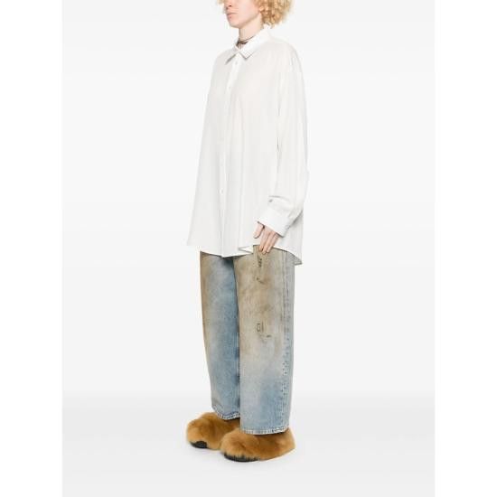 Balenciaga BALENCIAGA Women Shirts 814019 TRO37 9012 WHITE Size XS / US 0-2 / IT 36-38 - 3 Thumbnail