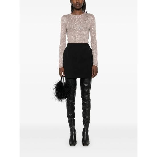 Balenciaga BALENCIAGA Women Mid Skirts 814084 TPT24 1000 BLACK Size 27" / US 4 / IT 40 - 3 Thumbnail