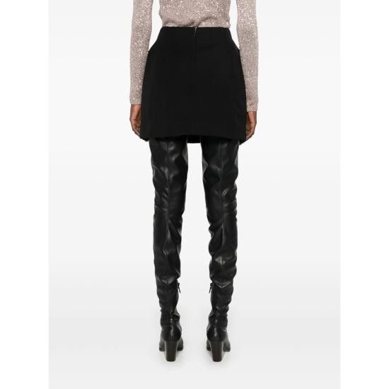 Balenciaga BALENCIAGA Women Mid Skirts 814084 TPT24 1000 BLACK Size 27" / US 4 / IT 40 - 4 Thumbnail