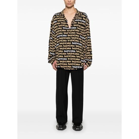 Balenciaga BALENCIAGA Men Long Tops 681812 TRLJ3 1094 BLACK Size US M / EU 48-50 / 2 - 3 Thumbnail