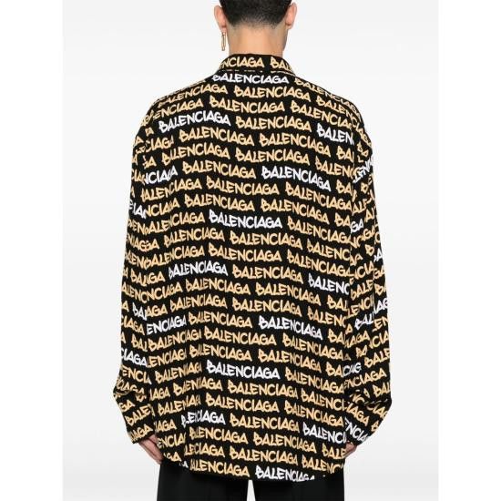 Balenciaga BALENCIAGA Men Long Tops 681812 TRLJ3 1094 BLACK Size US M / EU 48-50 / 2 - 4 Thumbnail