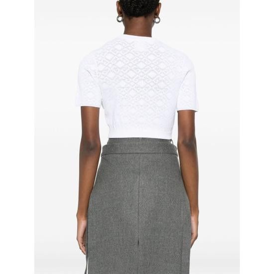 Givenchy GIVENCHY Women Tops BW90TT4ZPN 100 WHITE Size S / US 4 / IT 40 - 3 Thumbnail