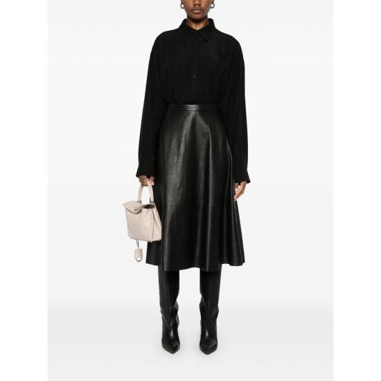 Balenciaga BALENCIAGA Women Shirts 814019 TRO37 1000 BLACK Size S / US 4 / IT 40 - 3 Thumbnail