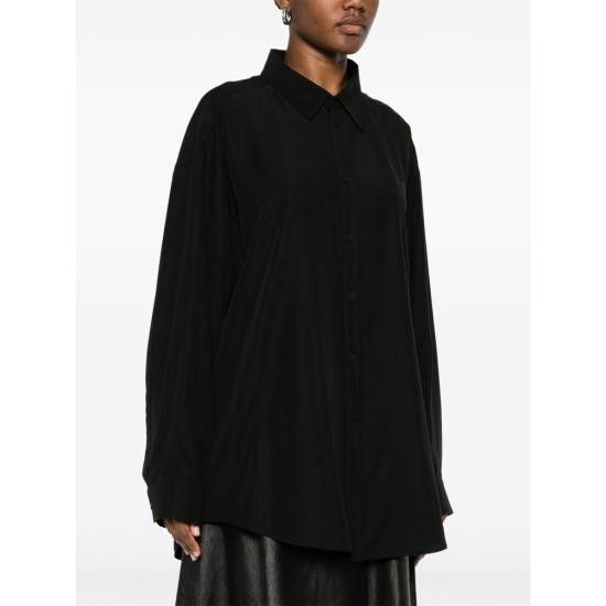 Balenciaga BALENCIAGA Women Shirts 814019 TRO37 1000 BLACK Size M / US 6-8 / IT 42-44 - 5 Thumbnail