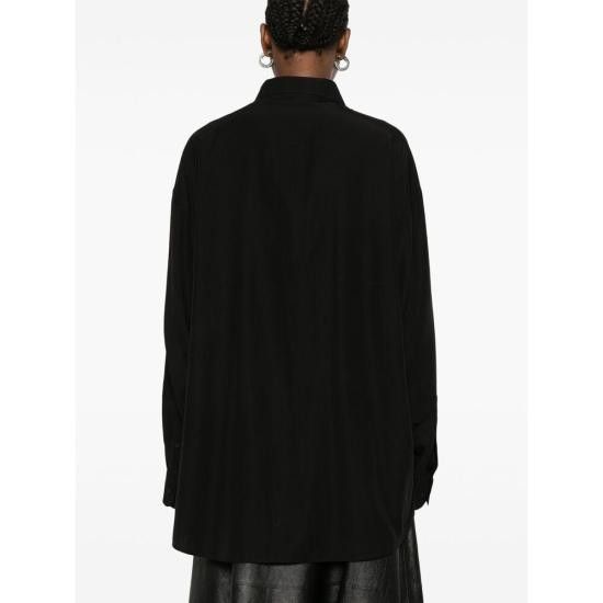 Balenciaga BALENCIAGA Women Shirts 814019 TRO37 1000 BLACK Size M / US 6-8 / IT 42-44 - 4 Thumbnail